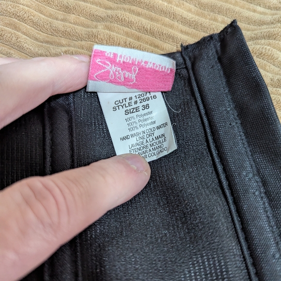 Vintage Black Corset by Shirley of Hollywood - Picture 6 of 7